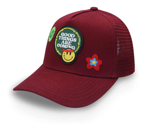 Gorra Problematic Chiquete Good Things Trucker Guindo Unital