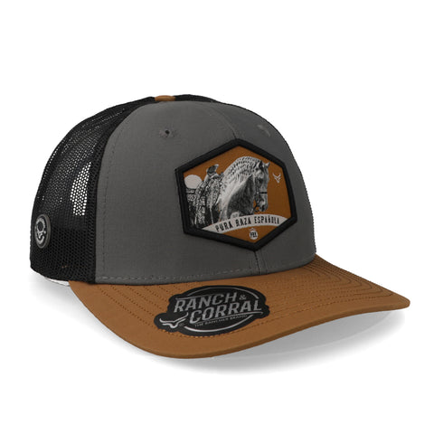 Gorra Ranch & Corral Equus Español Gris/Amarillo Unitalla