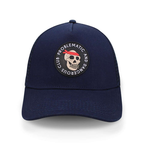 Gorra Problematic Chiquete Dangerous Trucker Azul Marino Uni