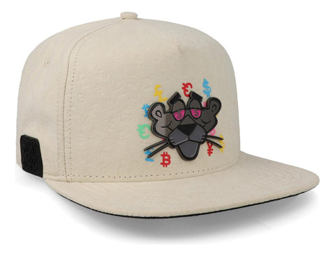 Gorra Cash Only Pantera Negro Full Blanca Unitalla