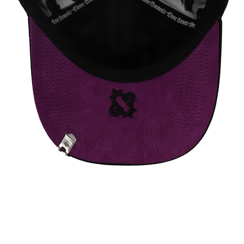 Gorra Clover Garments Butterflies Negro Morado Unitalla