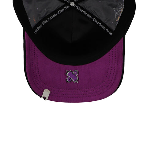 Gorra Clover Garments Eyes On Fire FW24 Negra Unitalla