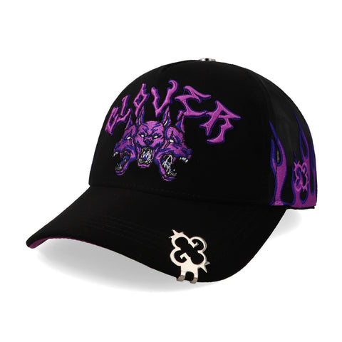 Gorra Clover Garments Fury Negro con Rojo Unitalla