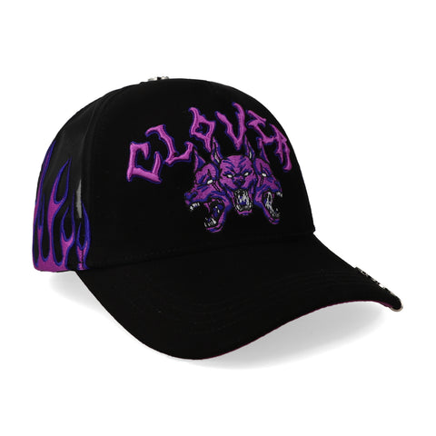 Gorra Clover Garments Fury Negro con Rojo Unitalla