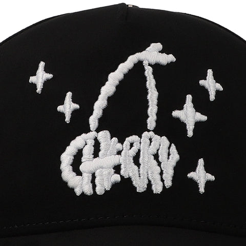 Gorra Clover Garments Cherry Clouds Negra Unitalla