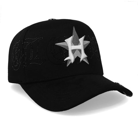 Gorra Clover Garments Houston II Negra Unitalla