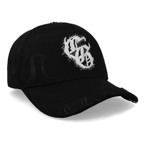Gorra Clover Garments Dragon Negra/Blanco Unitalla
