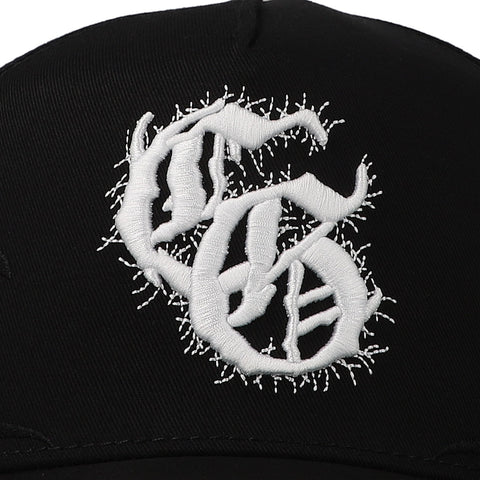 Gorra Clover Garments Dragon Negra/Blanco Unitalla