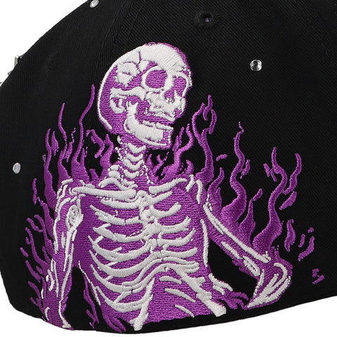 Gorra Clover Garments CLVR Skull Negra Unitalla