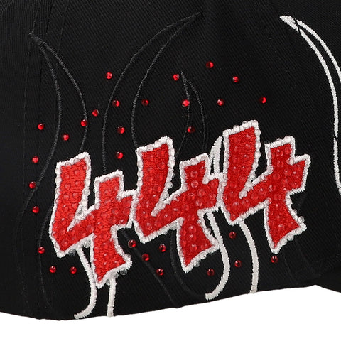 Gorra Clover Garments Calle 24 444 Flames Negra Unitalla