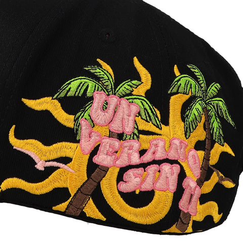 Gorra Clover Garments CLVR UVST Negra Unitalla