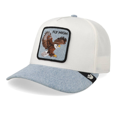 Gorra Goorin Denim Fly High 2590DEN02 Blanco Unitalla