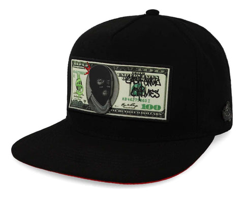 Gorra Cash Only Dollar Crimes Negro Unitalla