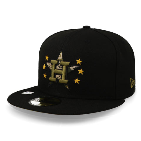 Gorra New Era MLB 59 Fifty Afd Houston Astros Negro Cerrado