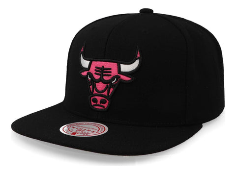 Gorra Mitchell & Ness Nba Neon Tropical Bulls Negro Unitalla