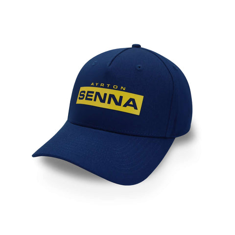 Gorra Formula 1 Ayrton Senna Logo Azul Unitalla