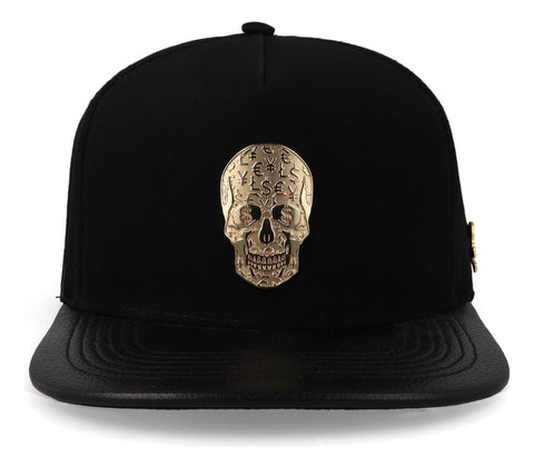 Gorra Cash Only 23 Skull Golden Negro Unitalla