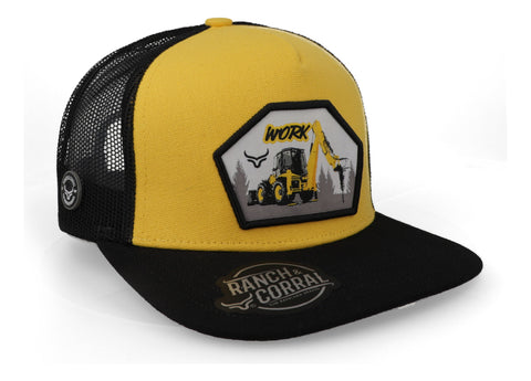 Gorra Ranch & Corral Work 3 Rcwk03 Mostaza/negro Unitalla
