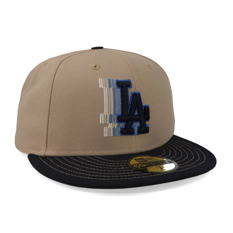 Gorra New Era 59 Fifty MLB Dodgers Core Camello Cerrado