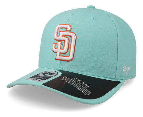 Gorra '47 MLB Padres No Shot MVP Turquesa Unitalla