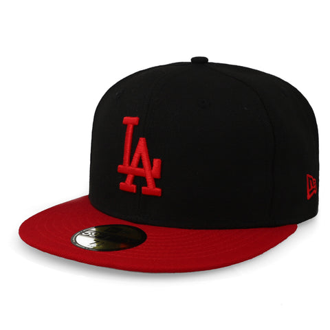 Gorra New Era 59 Fifty MLB Dodgers Negro Rojo