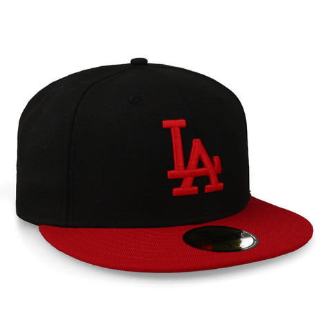 Gorra New Era 59 Fifty MLB Dodgers Negro Rojo