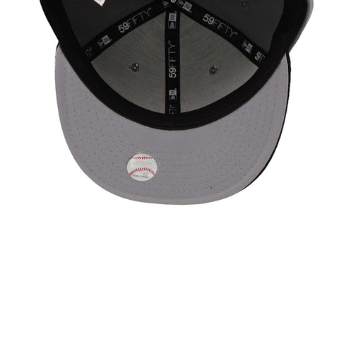 Gorra New Era MLB 59Fifty New York Basic Gris Oscuro Cerrada