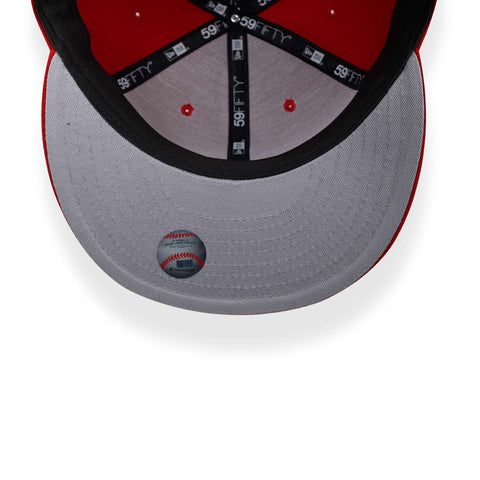 Gorra New Era 59Fifty MLB New York Basic Rojo Cerrada