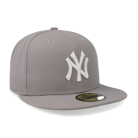 Gorra New Era 59FIFTY MLB Yankees Gris Blanco