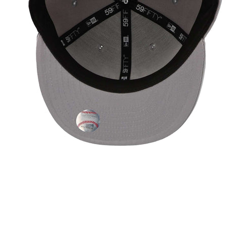 Gorra New Era 59FIFTY MLB Yankees Gris Blanco