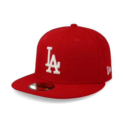 Gorra New Era 59Fifty MLB Dodgers Basic Escarlata Cerrada