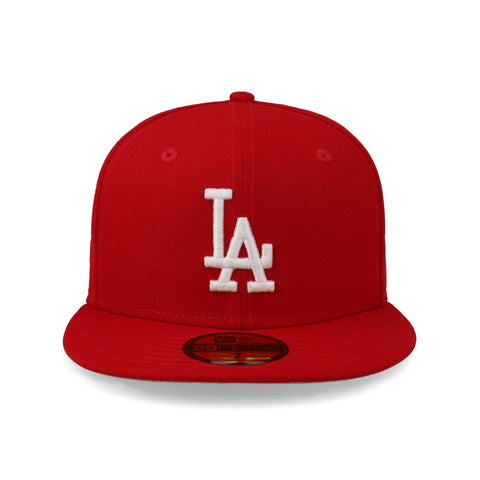 Gorra New Era 59Fifty MLB Dodgers Basic Escarlata Cerrada