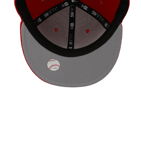 Gorra New Era 59Fifty MLB Dodgers Basic Escarlata Cerrada