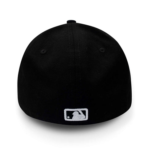 Gorra New Era 59Fifty MLB Tigers Basic Negro Blanco Cerrada