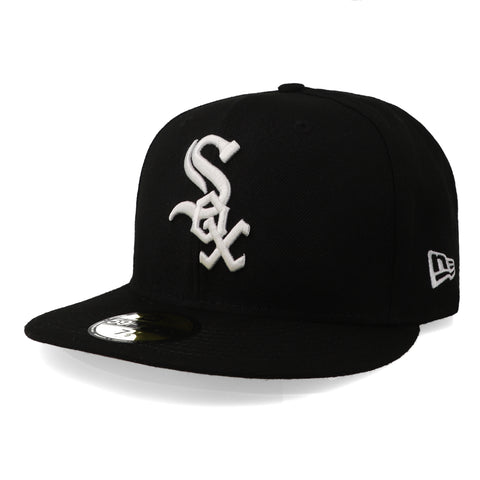 Gorra New Era 59Fifty MLB White Sox Basic Negro Cerrado