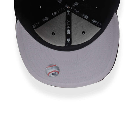 Gorra New Era 59Fifty MLB Red Sox Basic Negro Blanco Cerrada