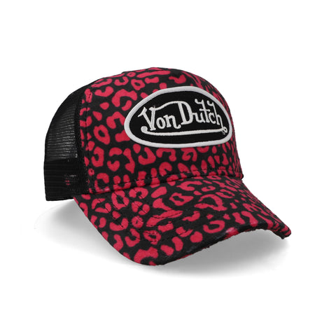 Gorra Von Dutch Vanimal Negro/Rosa Ajustable