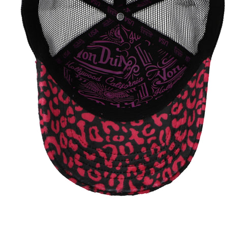 Gorra Von Dutch Vanimal Negro/Rosa Ajustable