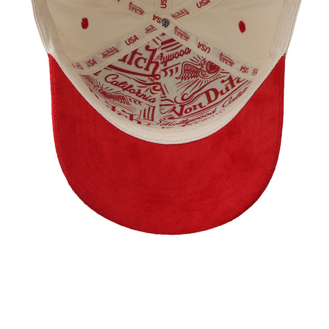 Gorra Von Dutch Red Suede Snapback Roja Unitalla