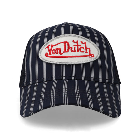 Gorra Von Dutch Stripe Trucker Azul Marino Unitalla