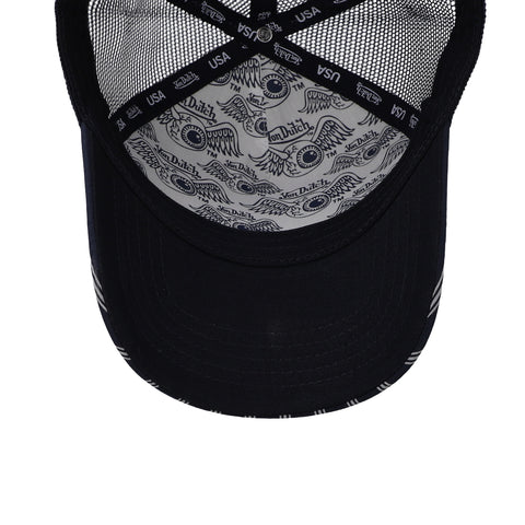 Gorra Von Dutch Stripe Trucker Azul Marino Unitalla