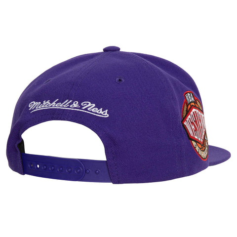Gorra Mitchell & Ness NBA Lakers Conference Patch Morado