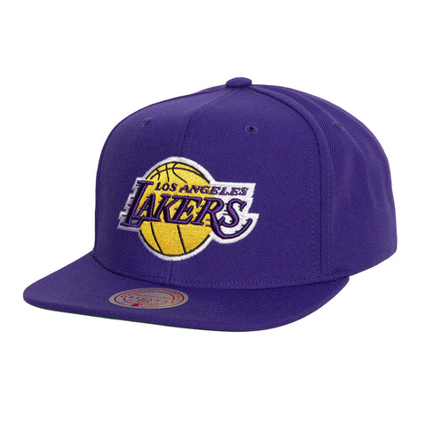 Gorra Mitchell & Ness NBA Lakers Conference Patch Morado