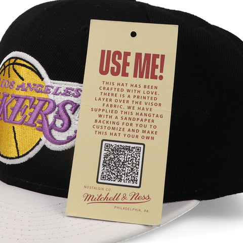 Gorra MIN NBA Lakers Snapback Negro/Blanco