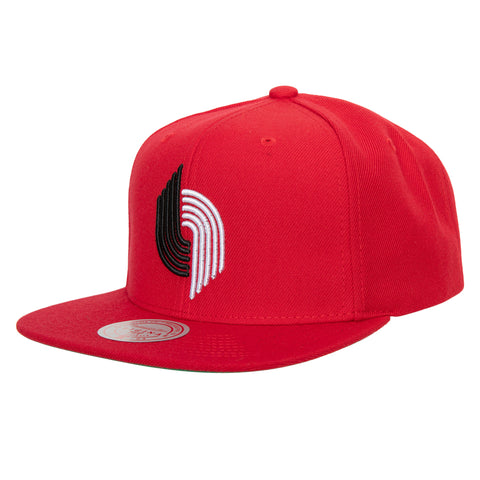 Gorra Mitchell & Ness NBA Trail Blazers Team Ground Rojo