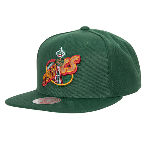 Gorra Mitchell & Ness NBA Supersonics Team Ground Verde