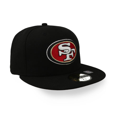 Gorra New Era 59Fifty NFL 49ers Negra Cerrada