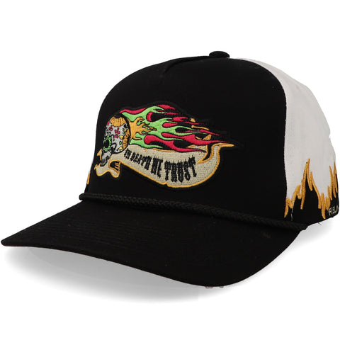 Gorra Field Grade In Death Negro con Blanco Unitalla