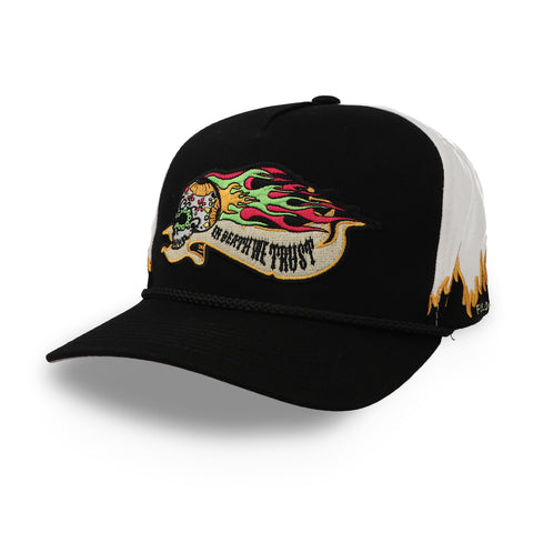 Gorra Field Grade In Death Negro con Blanco Unitalla