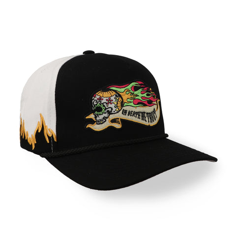 Gorra Field Grade In Death Negro con Blanco Unitalla